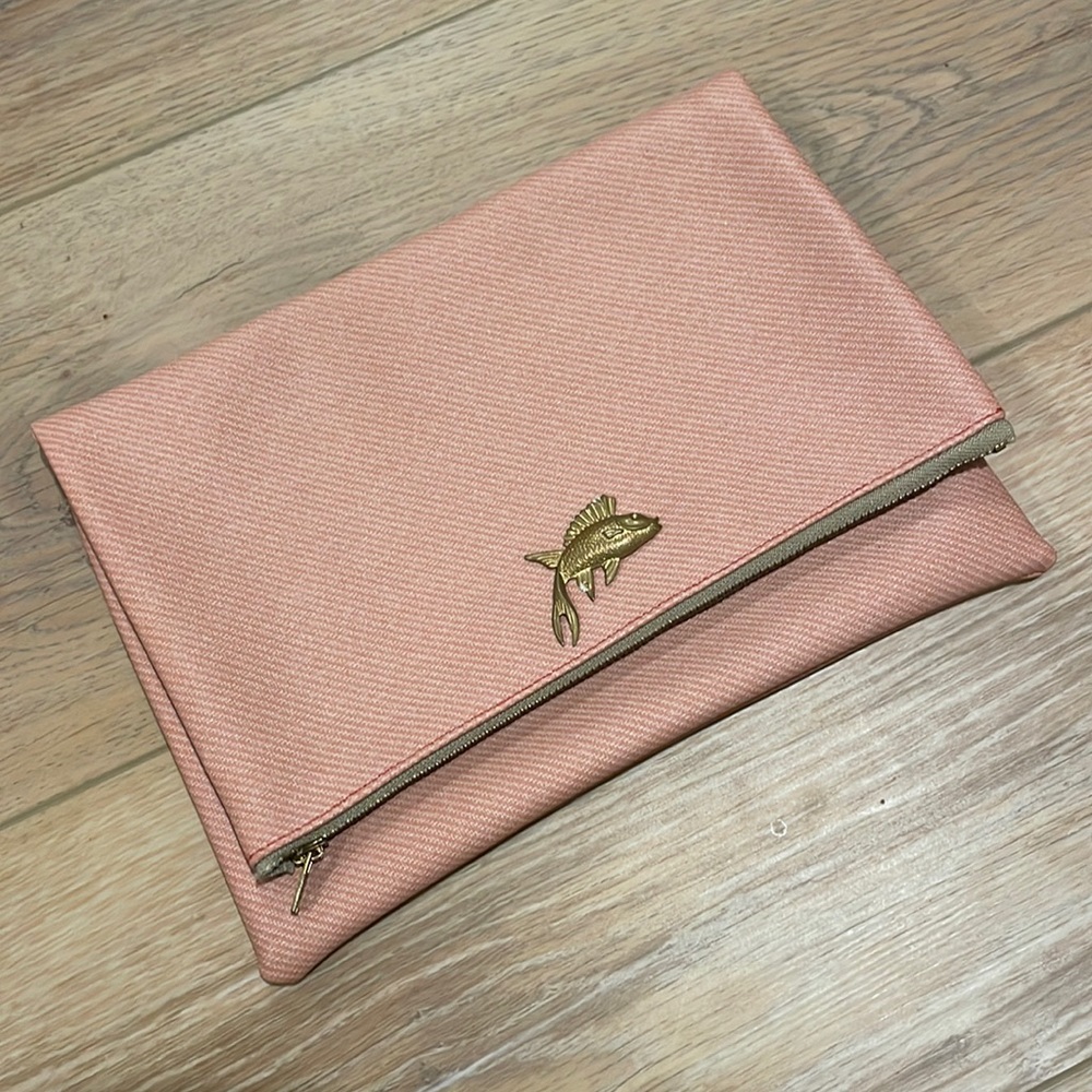 Handmade Vegan Leather Fold-over Clutch
